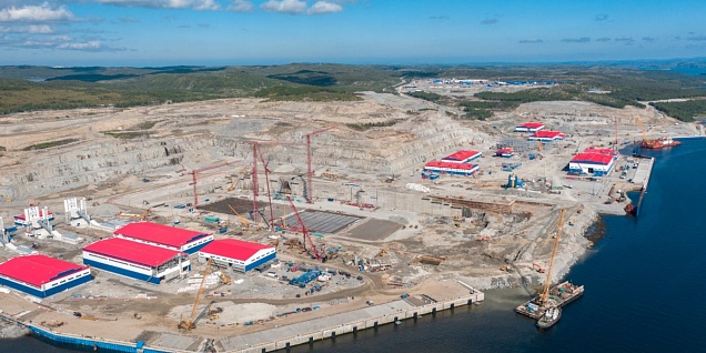 VS-1 building workshop #107. Center of construction of large-capacity marine facilities. Kola dockyard